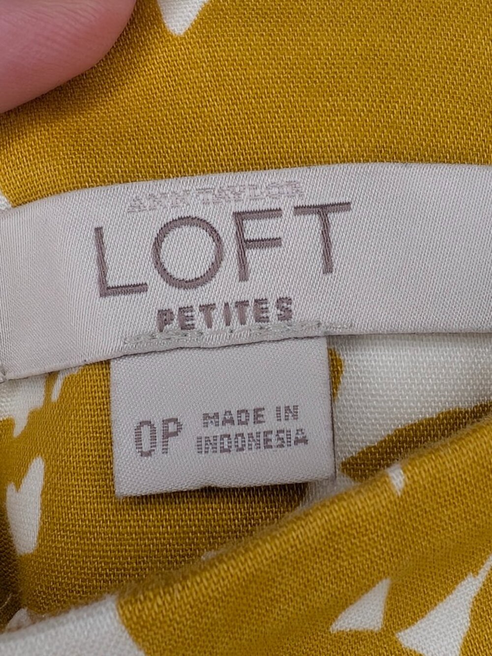 LOFT Petite Mustard Yellow Floral Pencil Skirt 0P Cotton Stretch - Picture 8 of 9